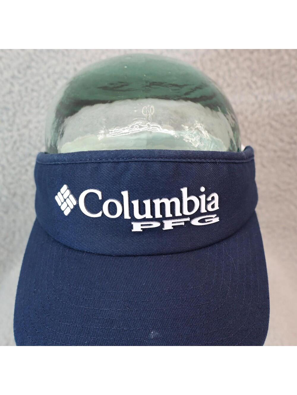 Columbia PFG Hat Cap S/M Visor Blue Outdoor Hiking Golf Flex